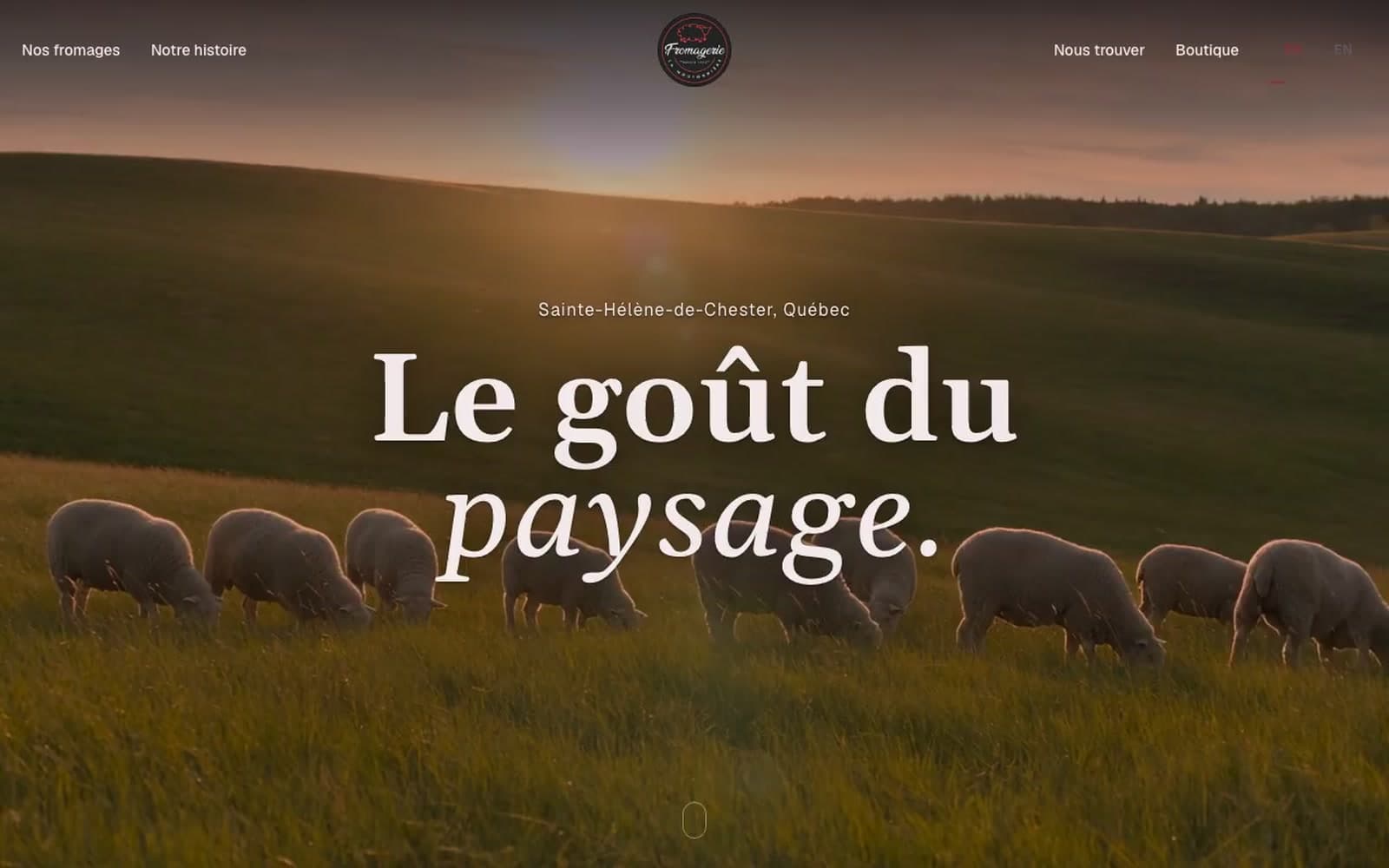 Le site de Fromagerie La Moutonnière, bâti par JNT Productions