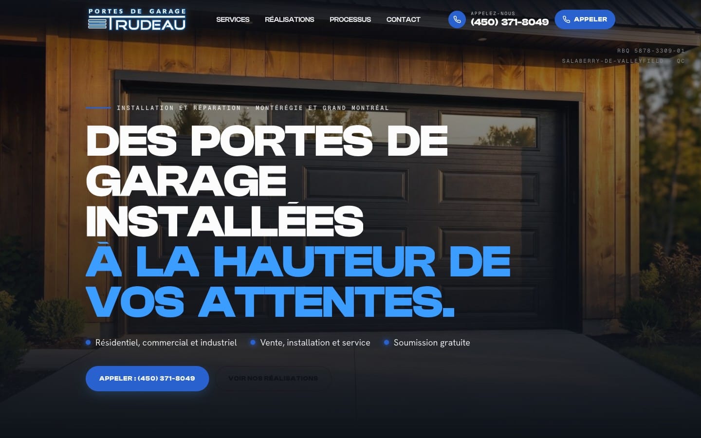 Portes de garage Trudeau — aperçu